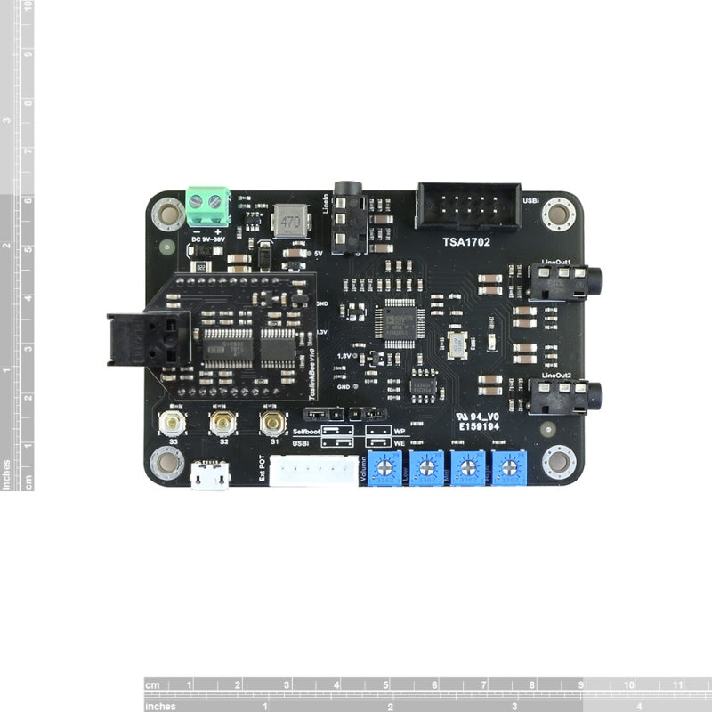 TSA1702D SPDIF TOSLINK + DSP Audio Receiver Board